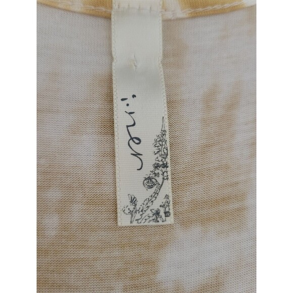 i ner Tied Dyed Tank Long Lace Crochet Front with Wooden Buttons Large - Picture 3 of 7